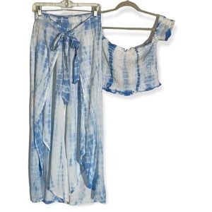 Kiwi & Punch Crop Top+Wide Leg Pant SetNWT